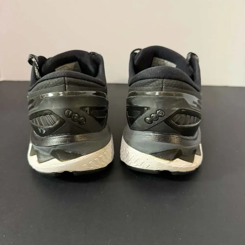 Asics GelKayano 27 Womens Running Shoes Black Silver Athletic Sneakers Size 10.5